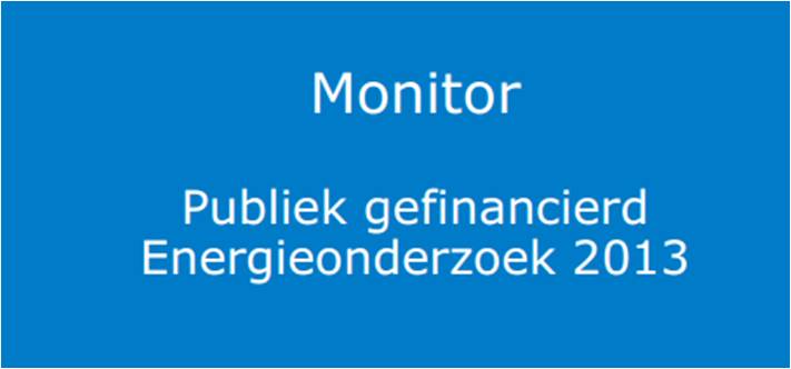 Monitor publiek gefinancierd energieonderzoek
